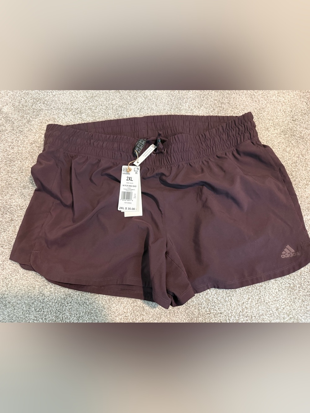 Purple Adidas shorts nwt